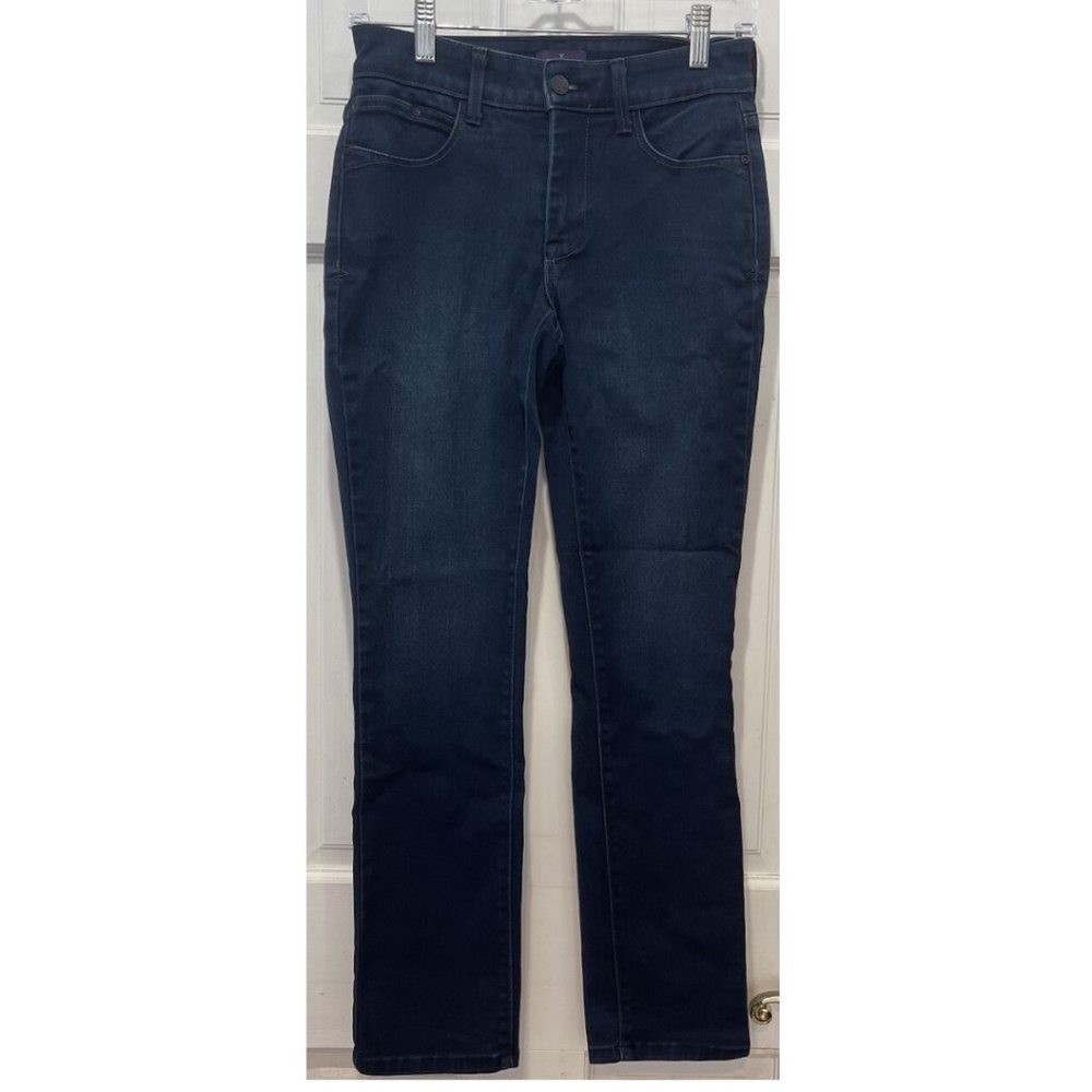 NYDJ Lift Tuck Technology Blue Petite Leggings Size 0P